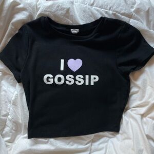 garage i heart gossip baby tee